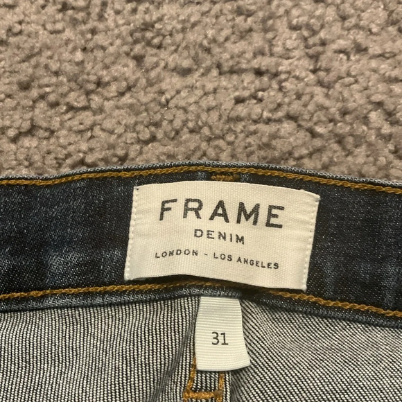 Frame Denim Le High Skinny Jeans Denim Pants Y2K Vintage sz 31 - Picture 2 of 6